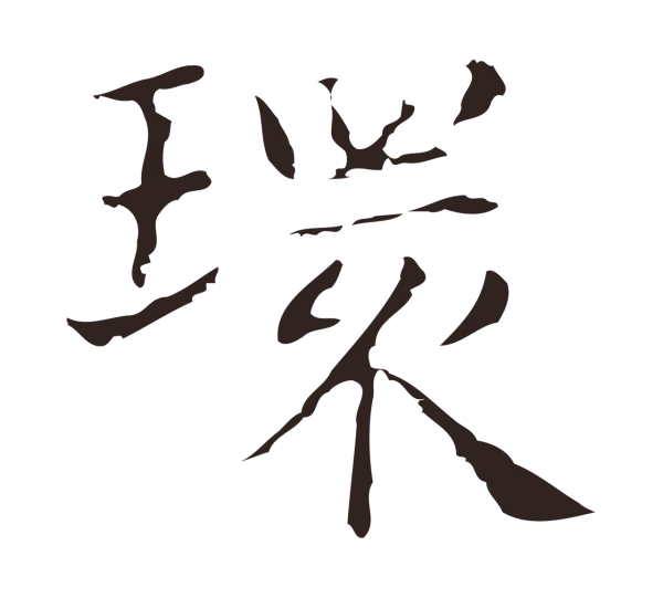 俞和「環」字书法