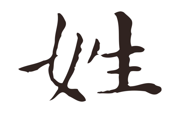 祝允明「姓」字书法