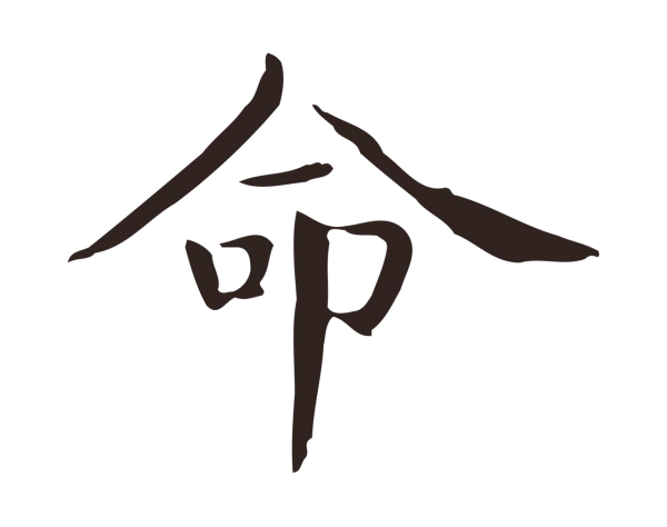俞和「命」字书法