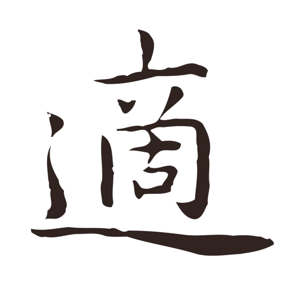 祝允明「適」字书法