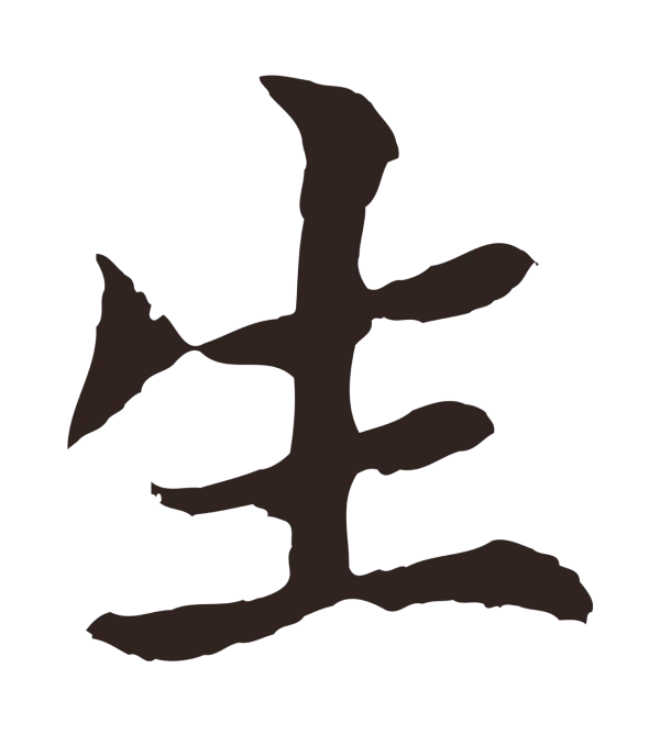 张雨「生」字书法