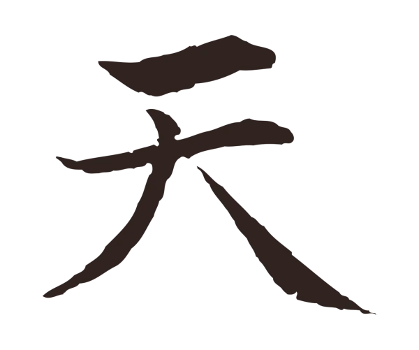 张雨「天」字书法