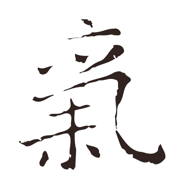祝允明「氣」字书法