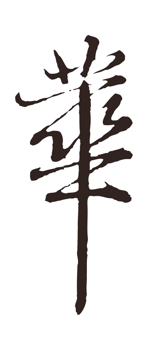 张雨「華」字书法