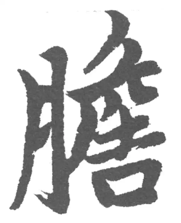 赵孟頫·楷书·膽