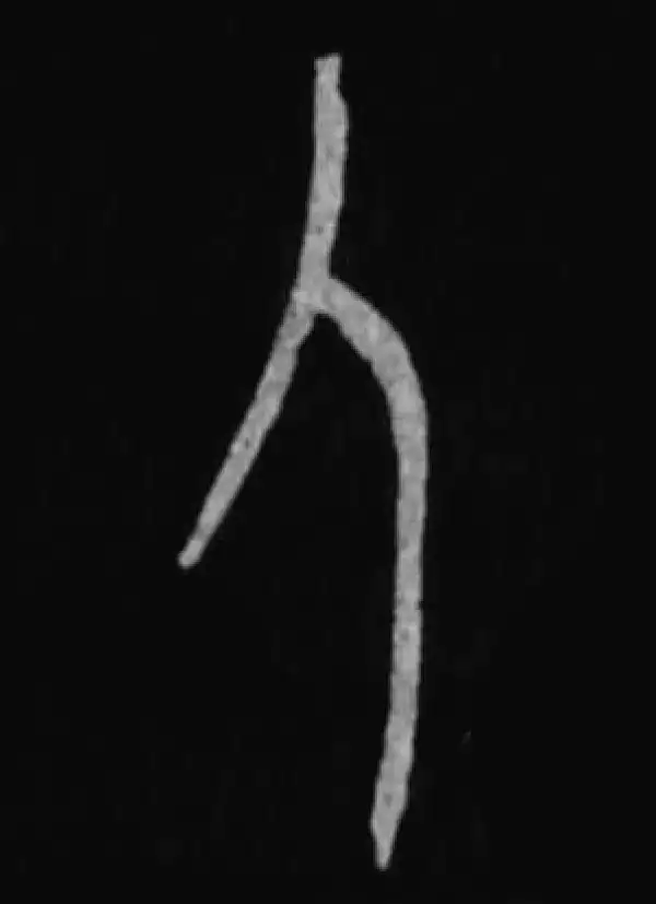 殷墟甲骨文·人