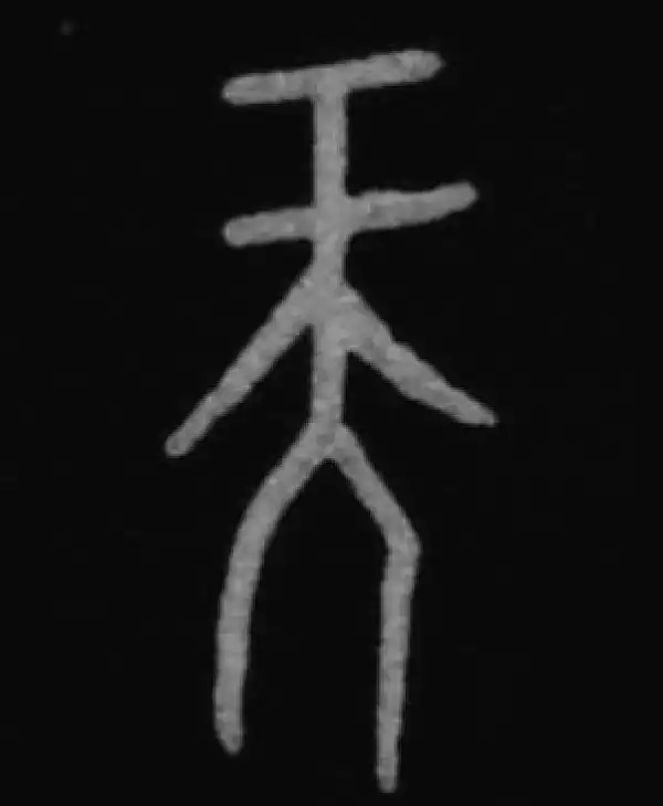 殷墟甲骨文·天