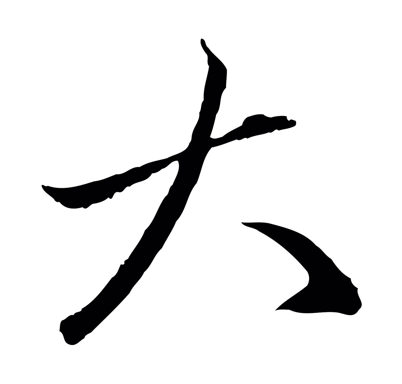 赵孟頫「大」字书法图片