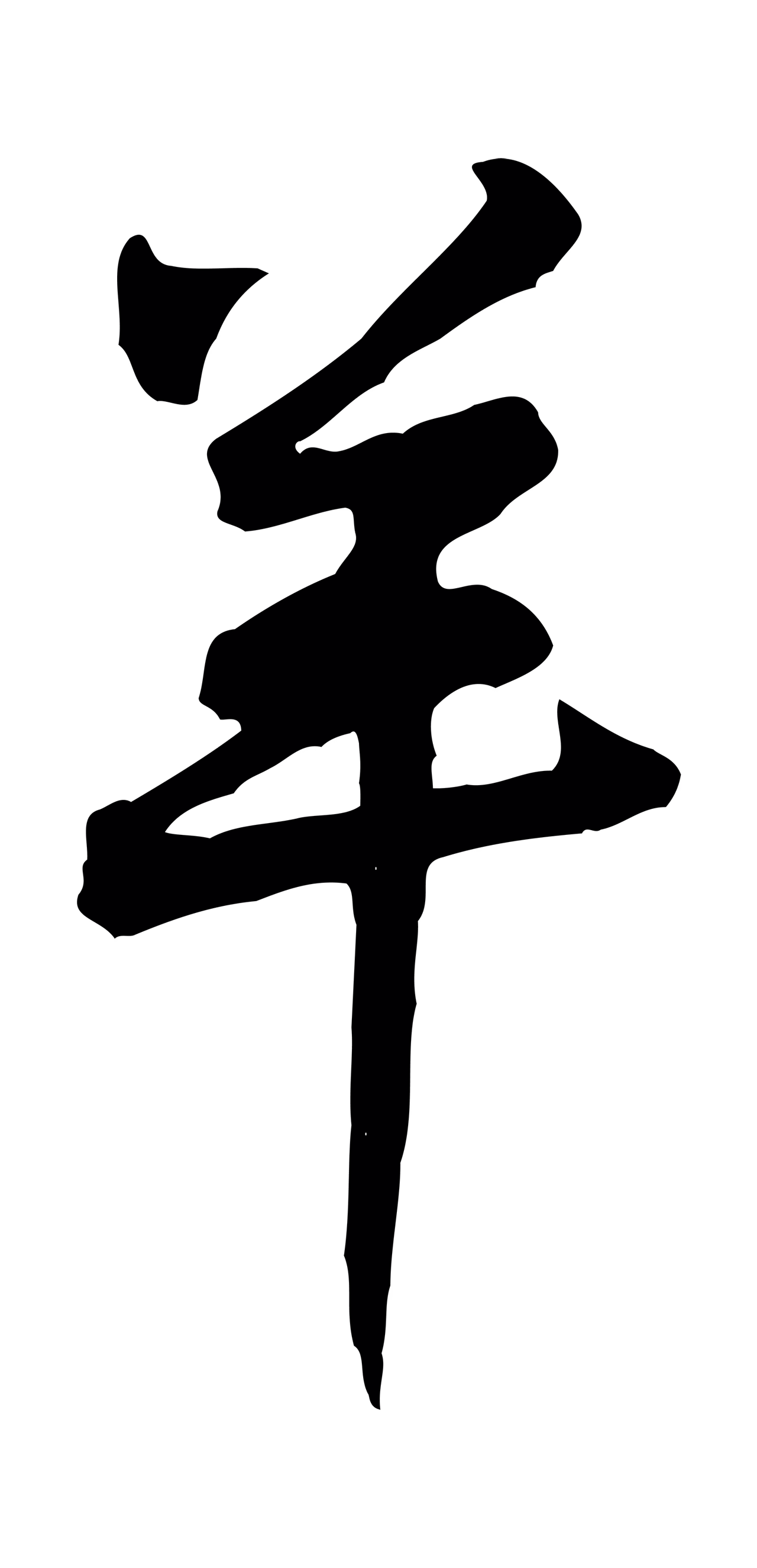黄庭坚「羊」字书法图片