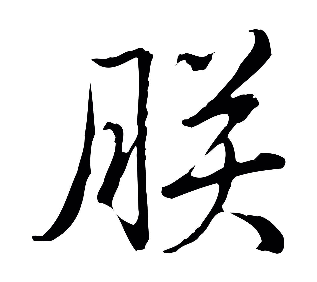 弘历「朕」字书法图片