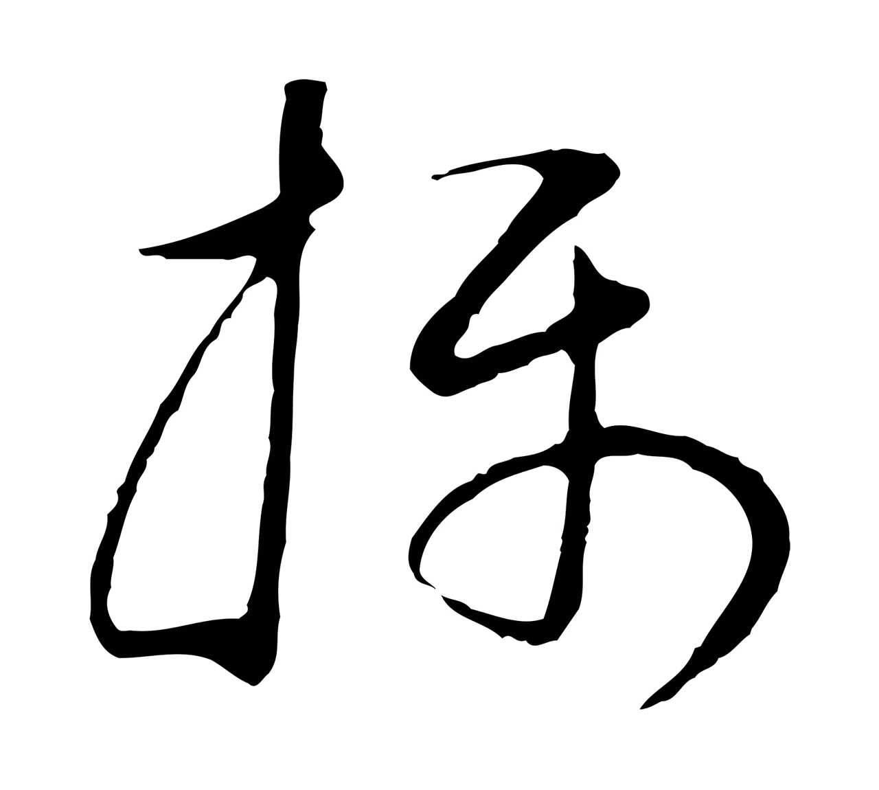 董其昌「攝」字书法图片