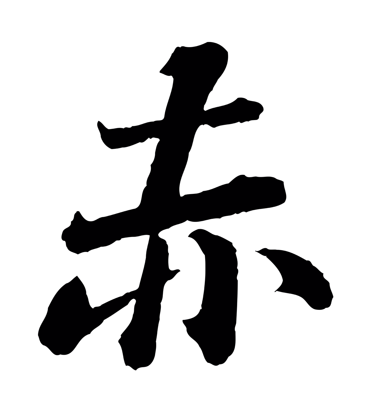 文徵明「赤」字书法图片