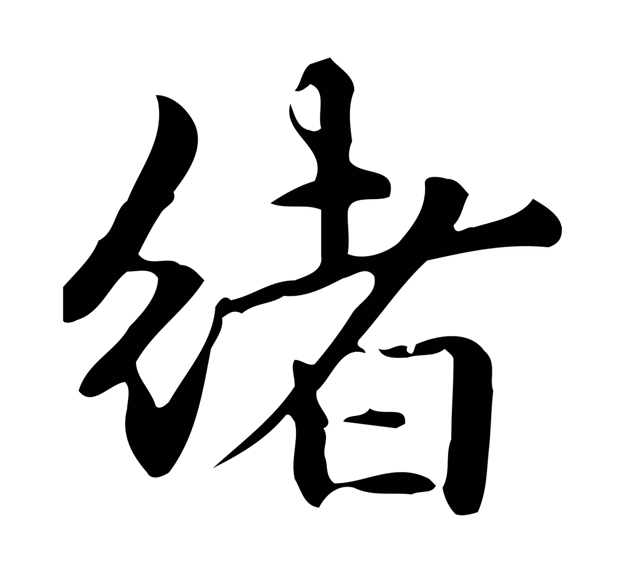 赵孟頫「緒」字书法图片