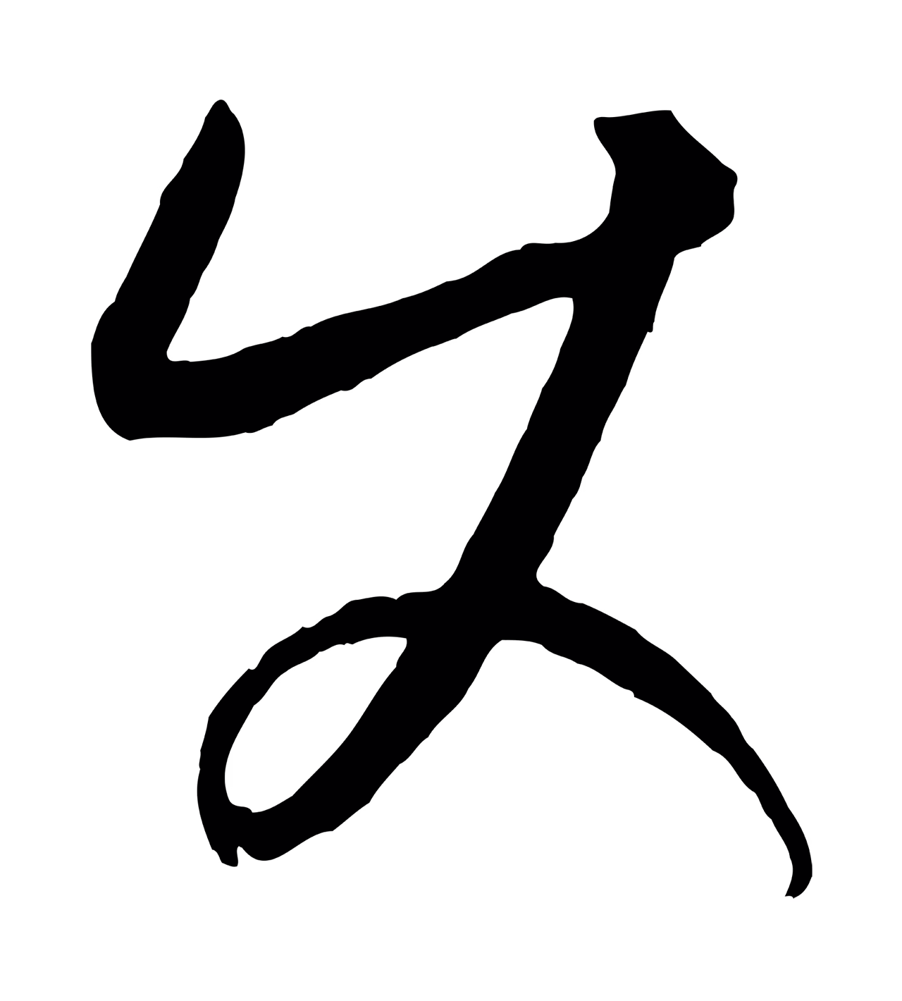 康里巎巎「使」字书法图片