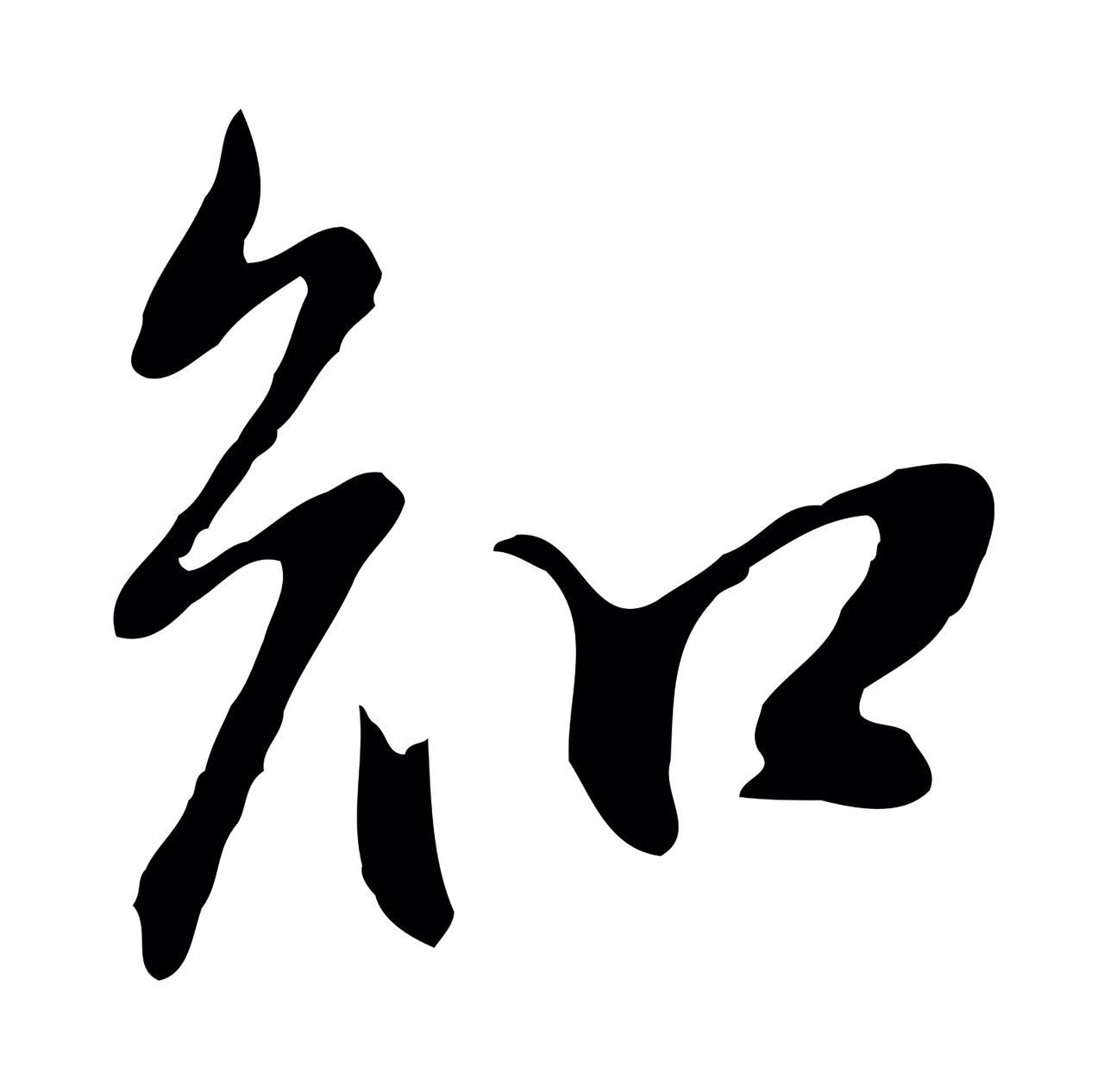 董其昌「知」字书法图片