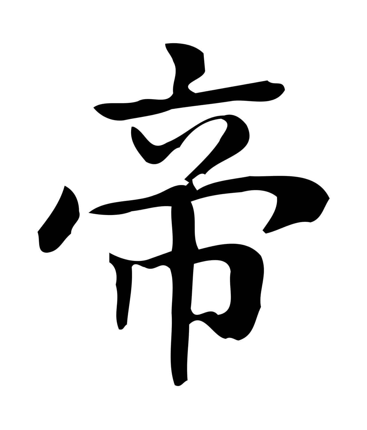 钟繇「帝」字书法图片