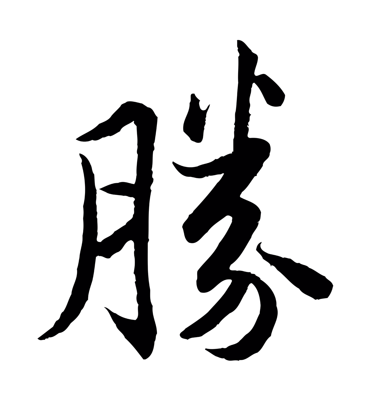 苏轼「勝」字书法图片