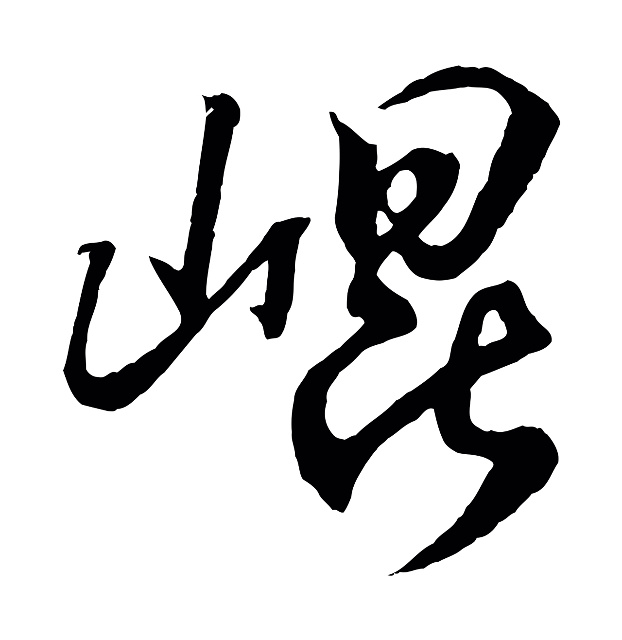 王羲之「崑」字书法图片