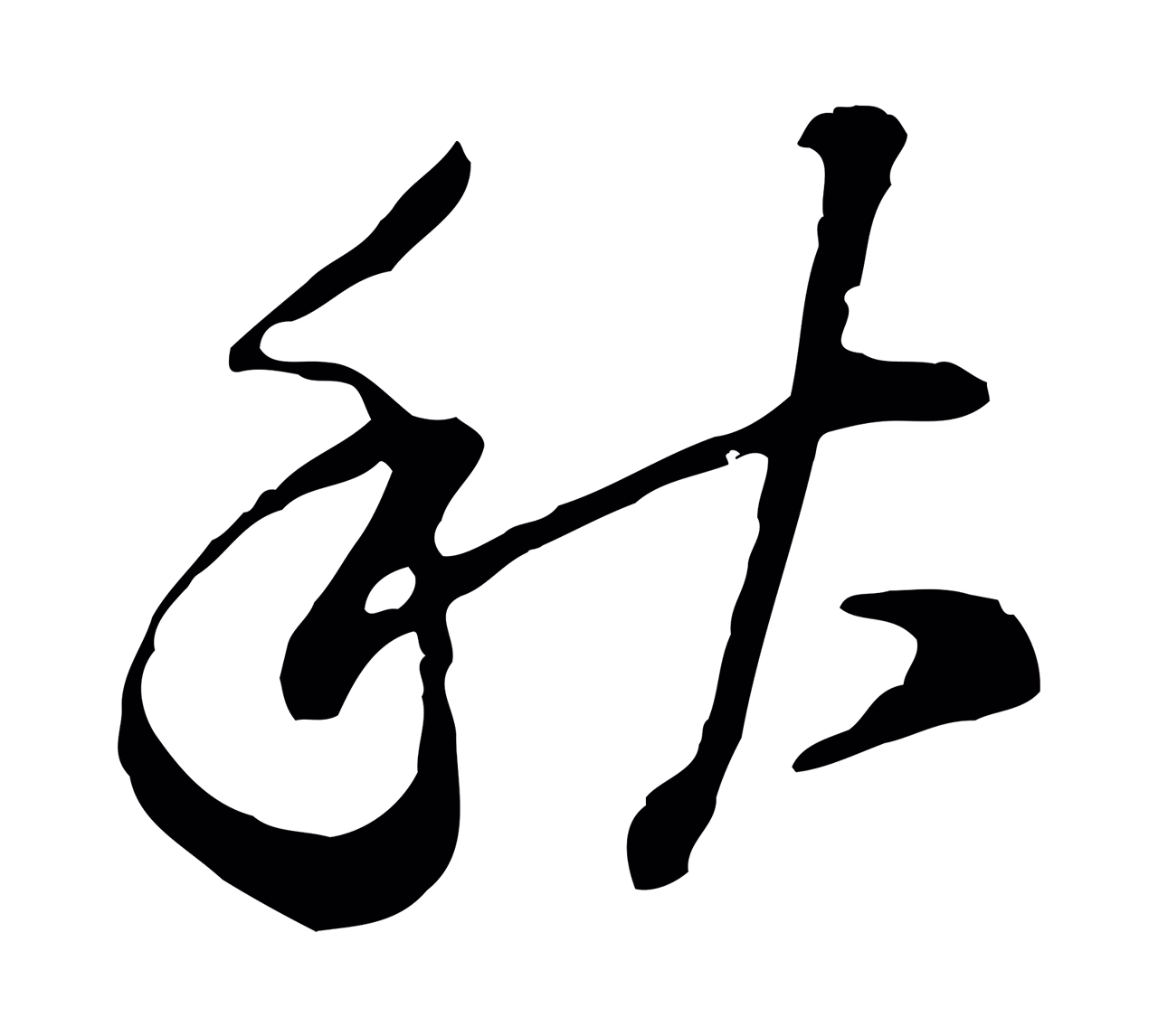 黄庭坚「秋」字书法图片