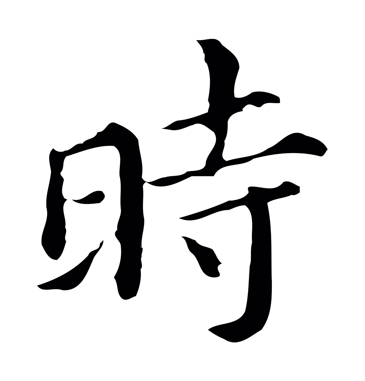 董其昌「時」字书法图片
