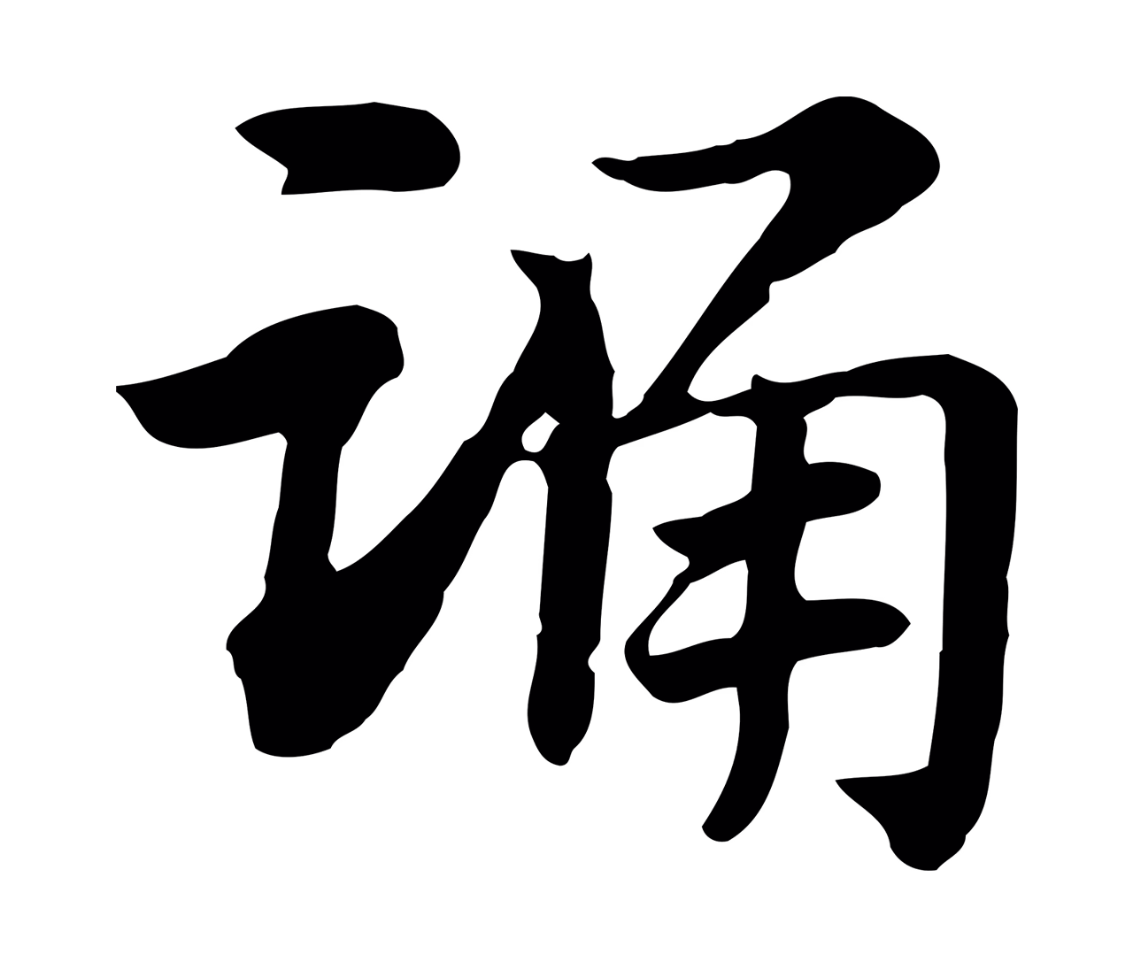 赵孟頫「踊」字书法图片