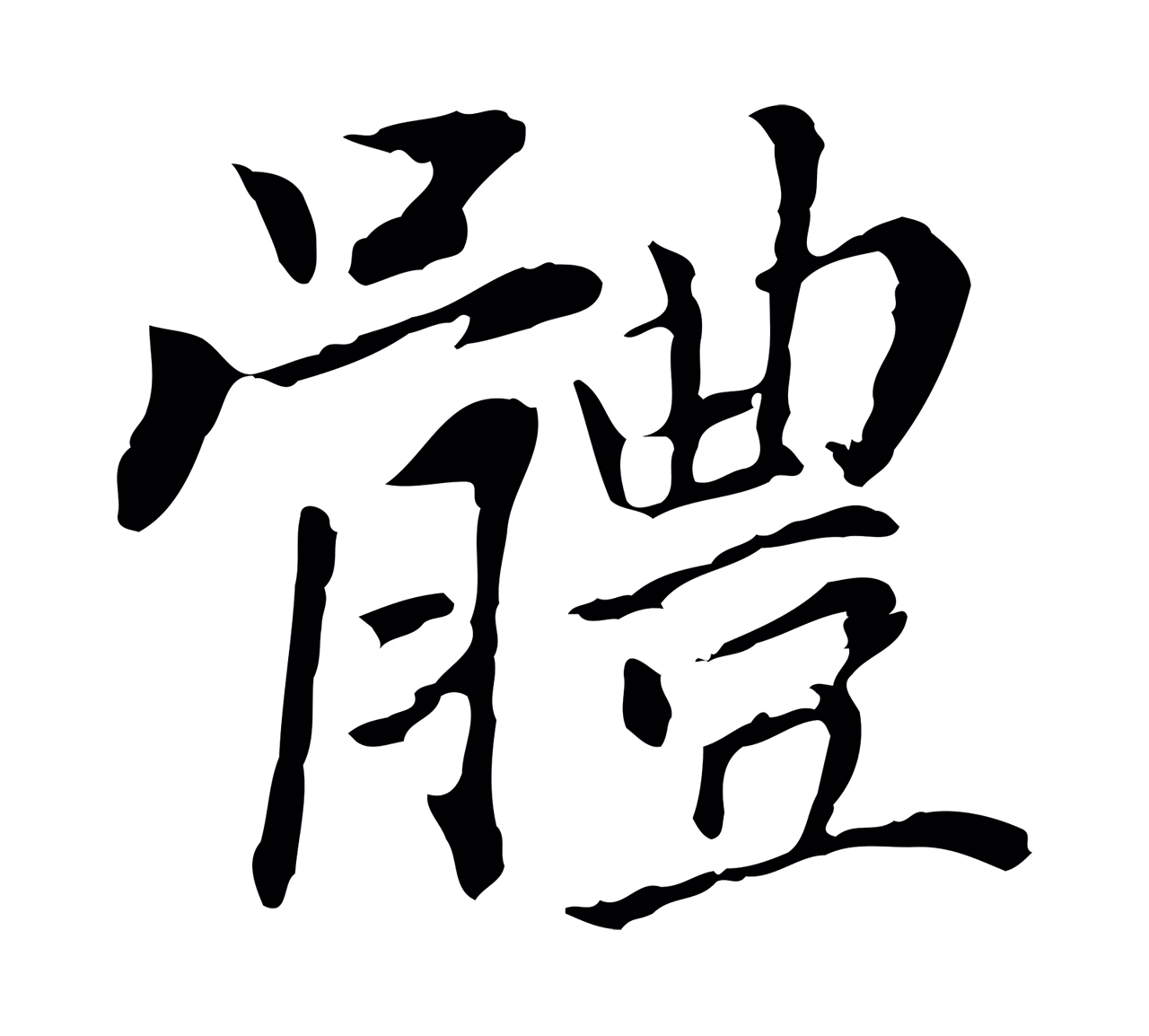 董其昌「體」字书法图片