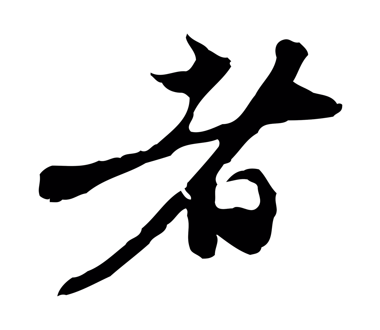赵孟頫「者」字书法图片