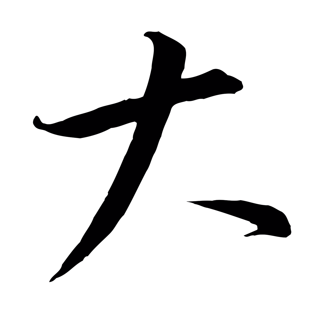 赵构「大」字书法图片