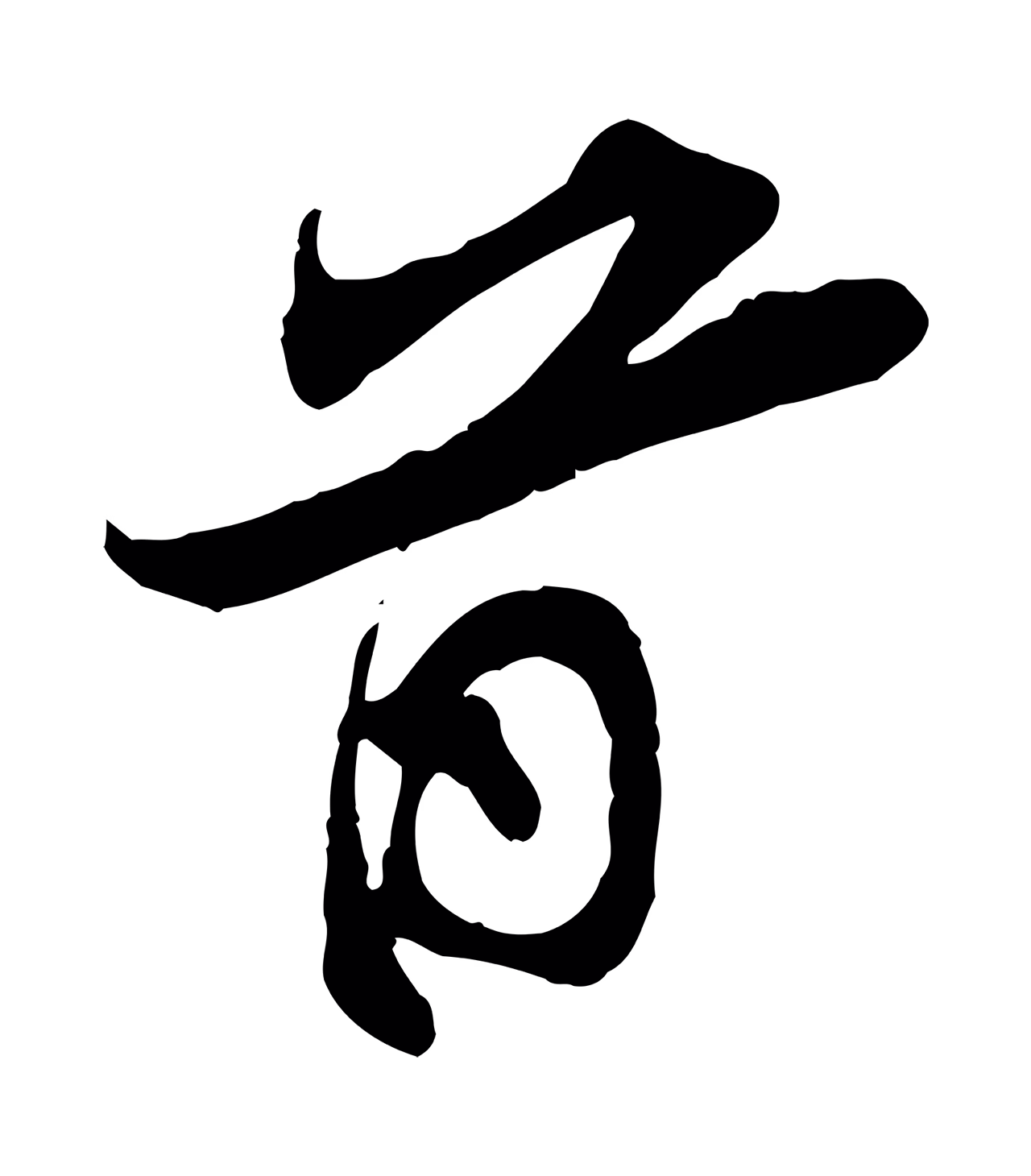 苏辙「首」字书法图片