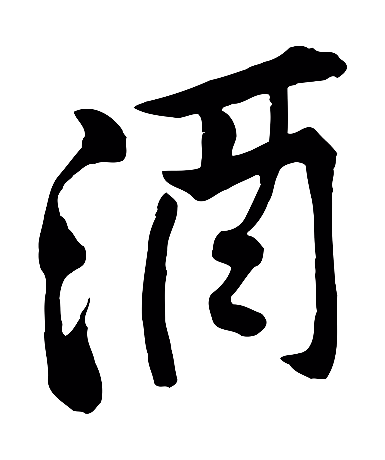 黄庭坚「酒」字书法图片