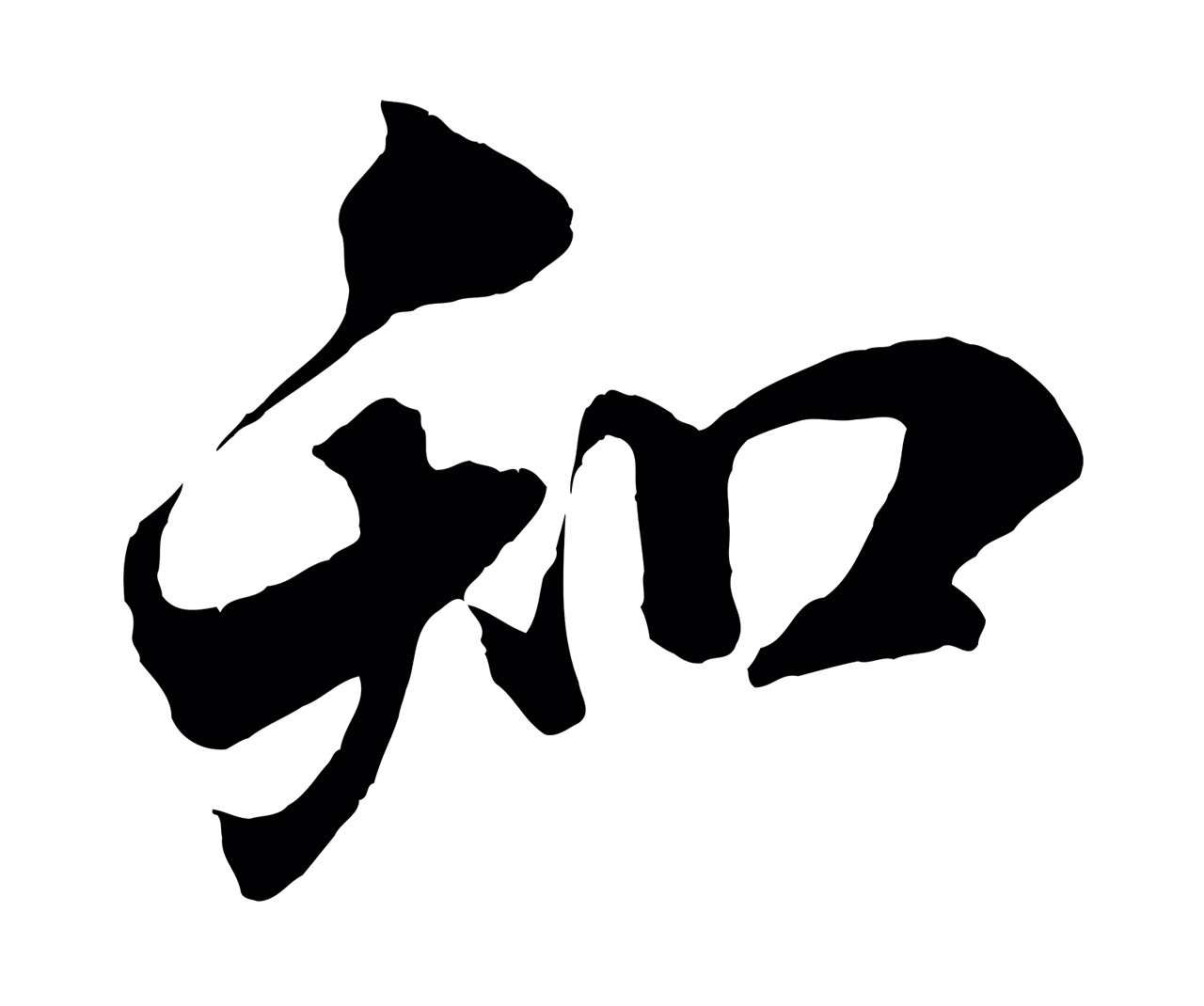 米芾「知」字书法图片