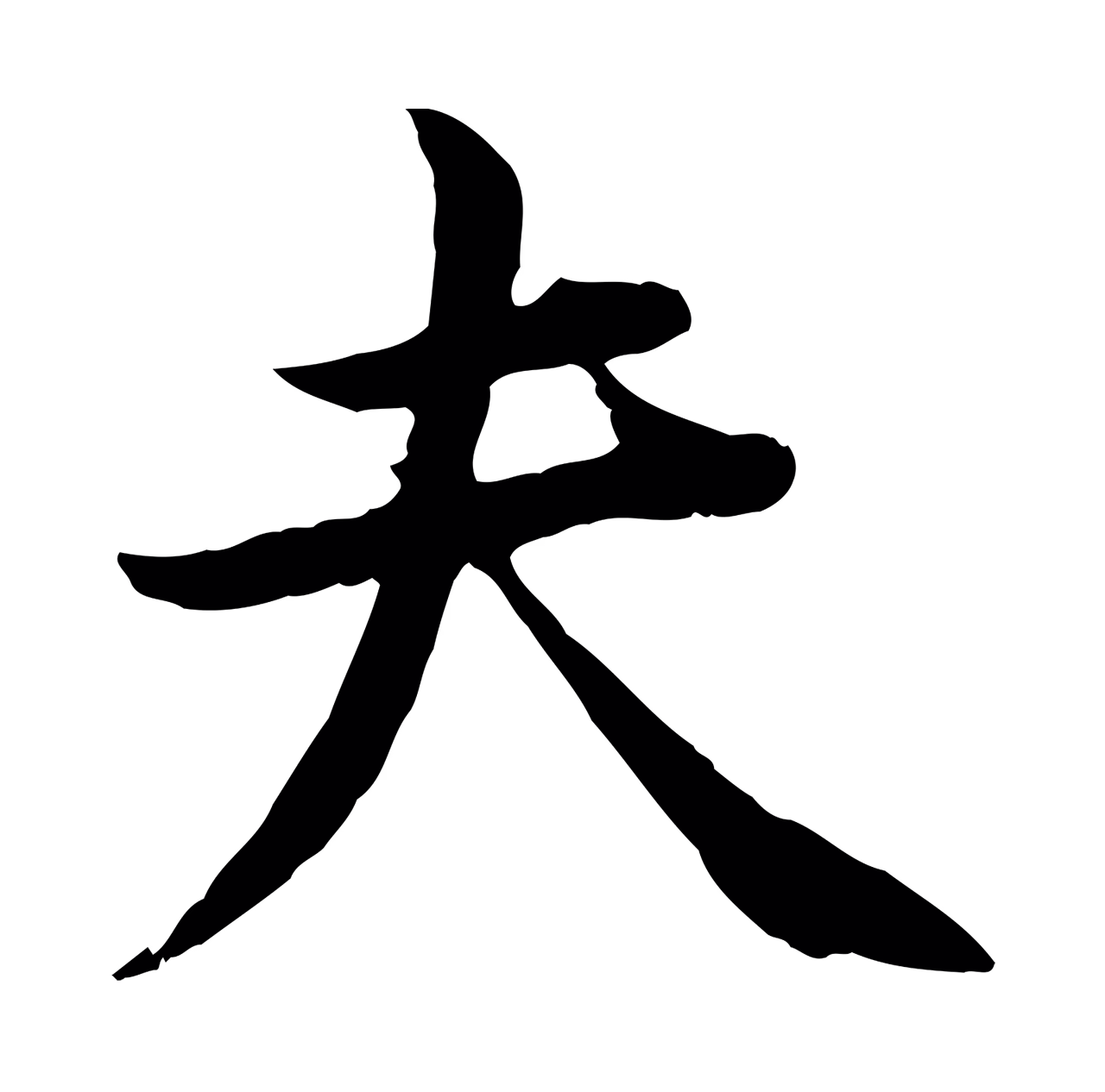 黄庭坚「夫」字书法图片