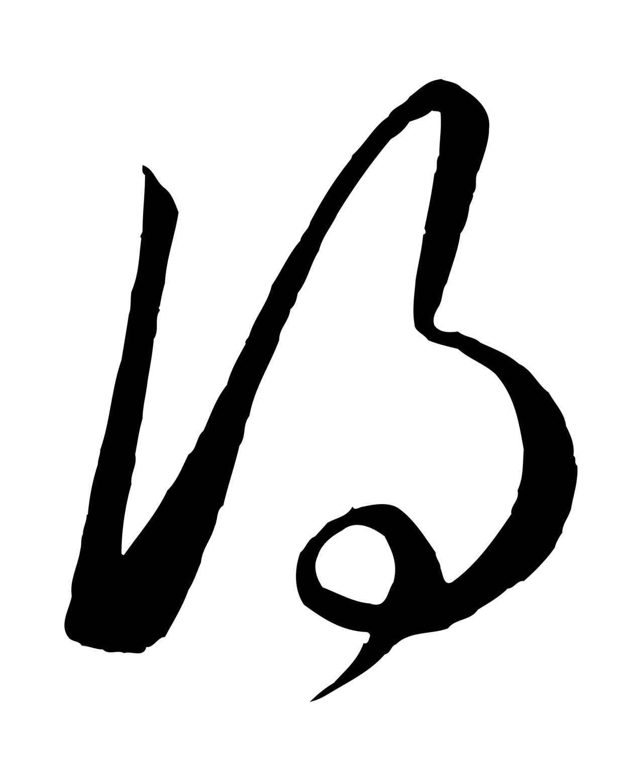 赵孟頫「得」字书法图片