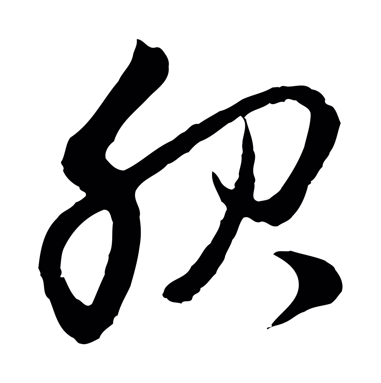 赵孟頫「服」字书法图片