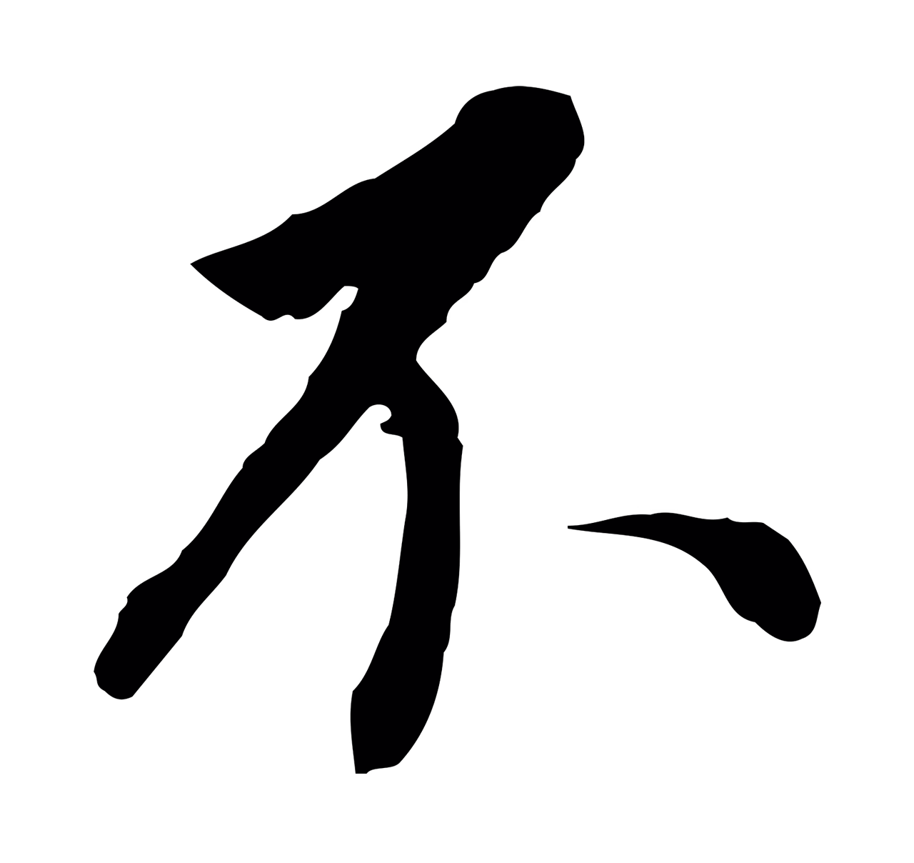 董其昌「不」字书法图片