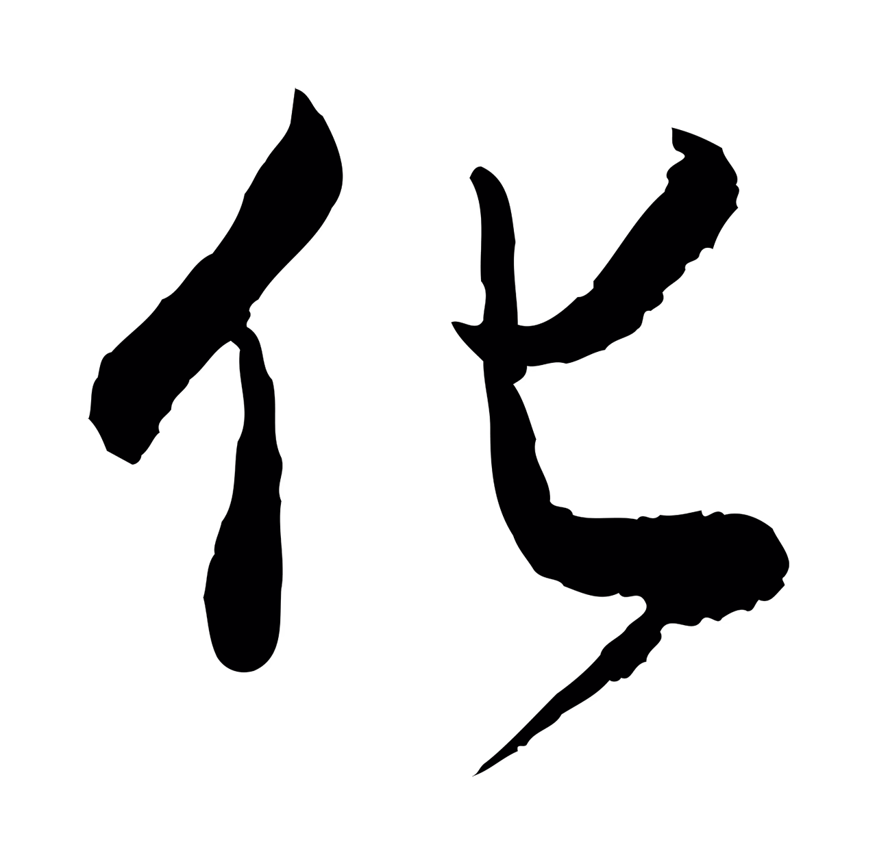 董其昌「化」字书法图片
