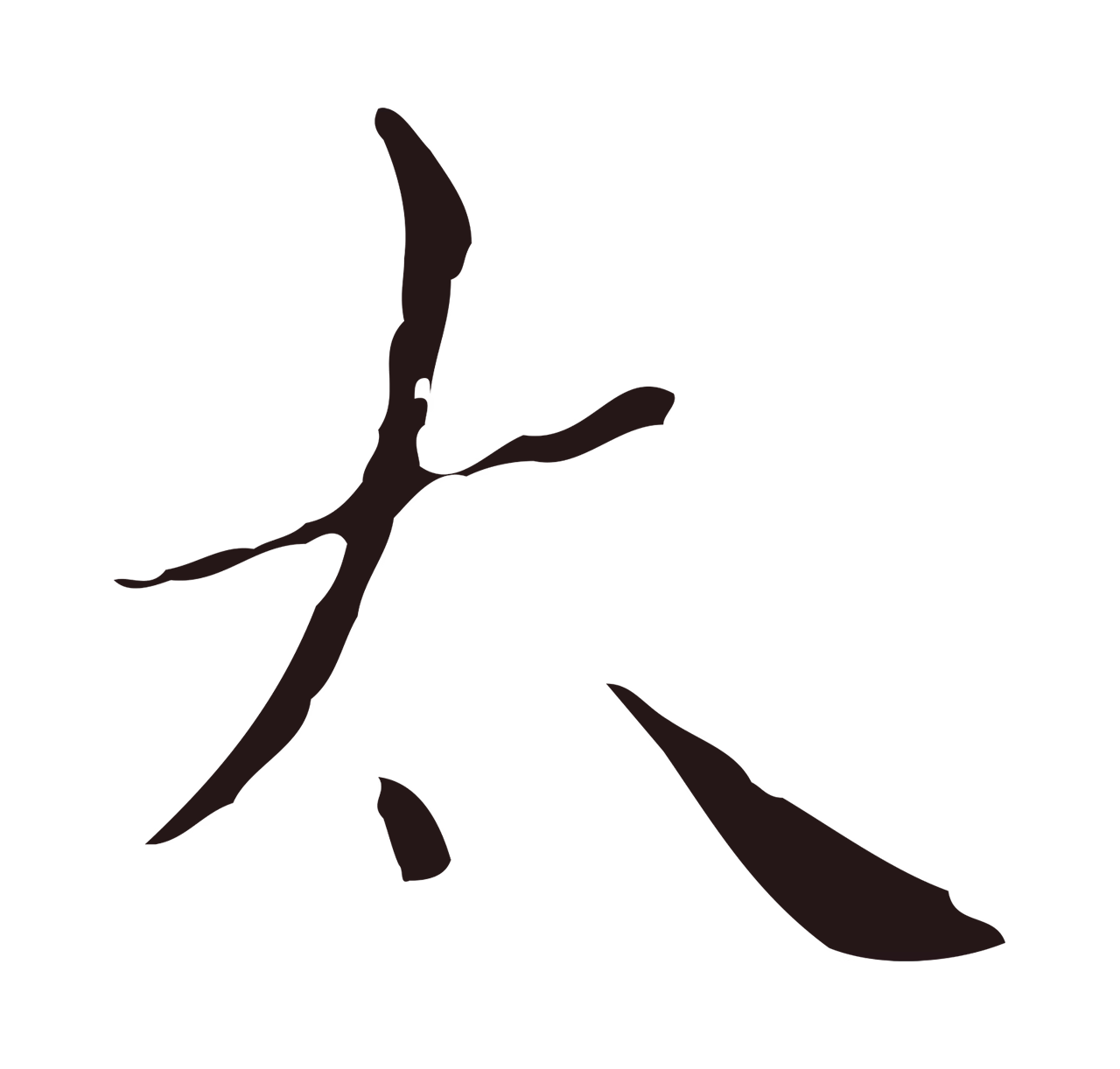 祝允明「太」字书法图片