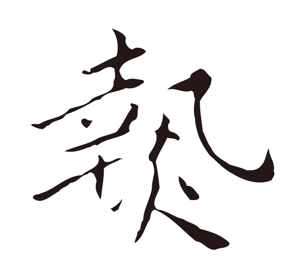 祝允明「熱」字书法图片