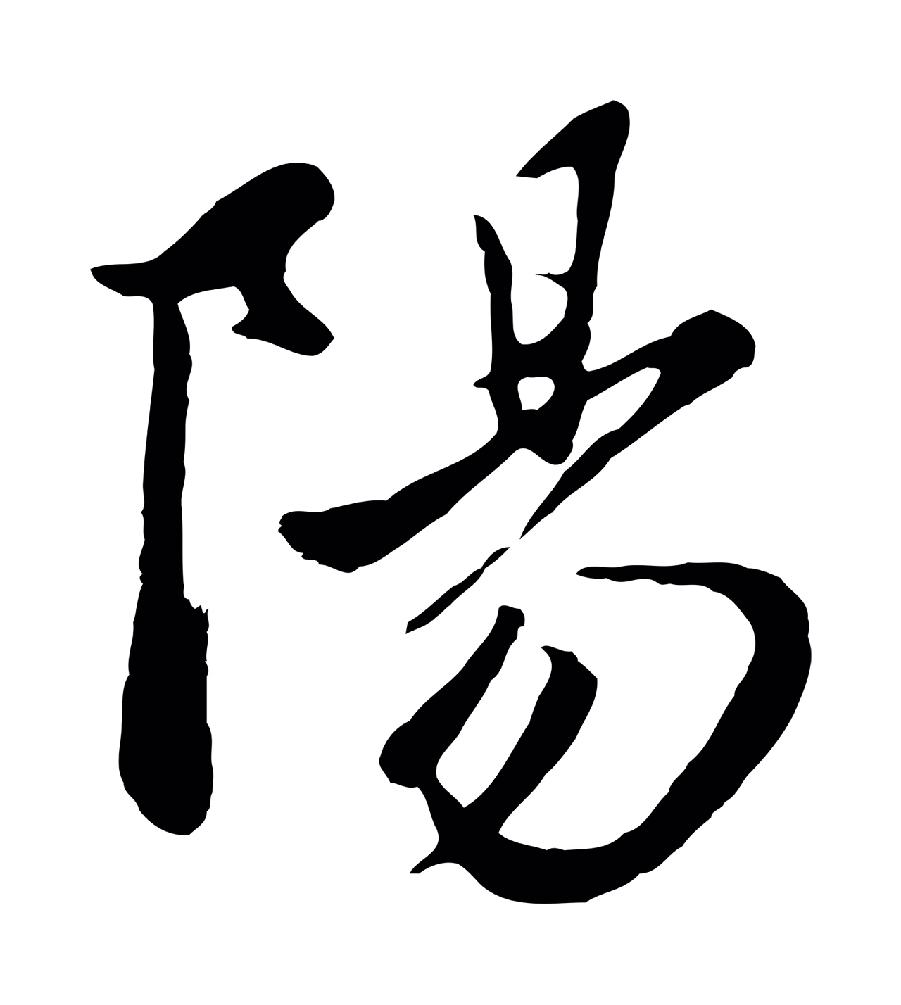 赵孟頫「陽」字书法图片