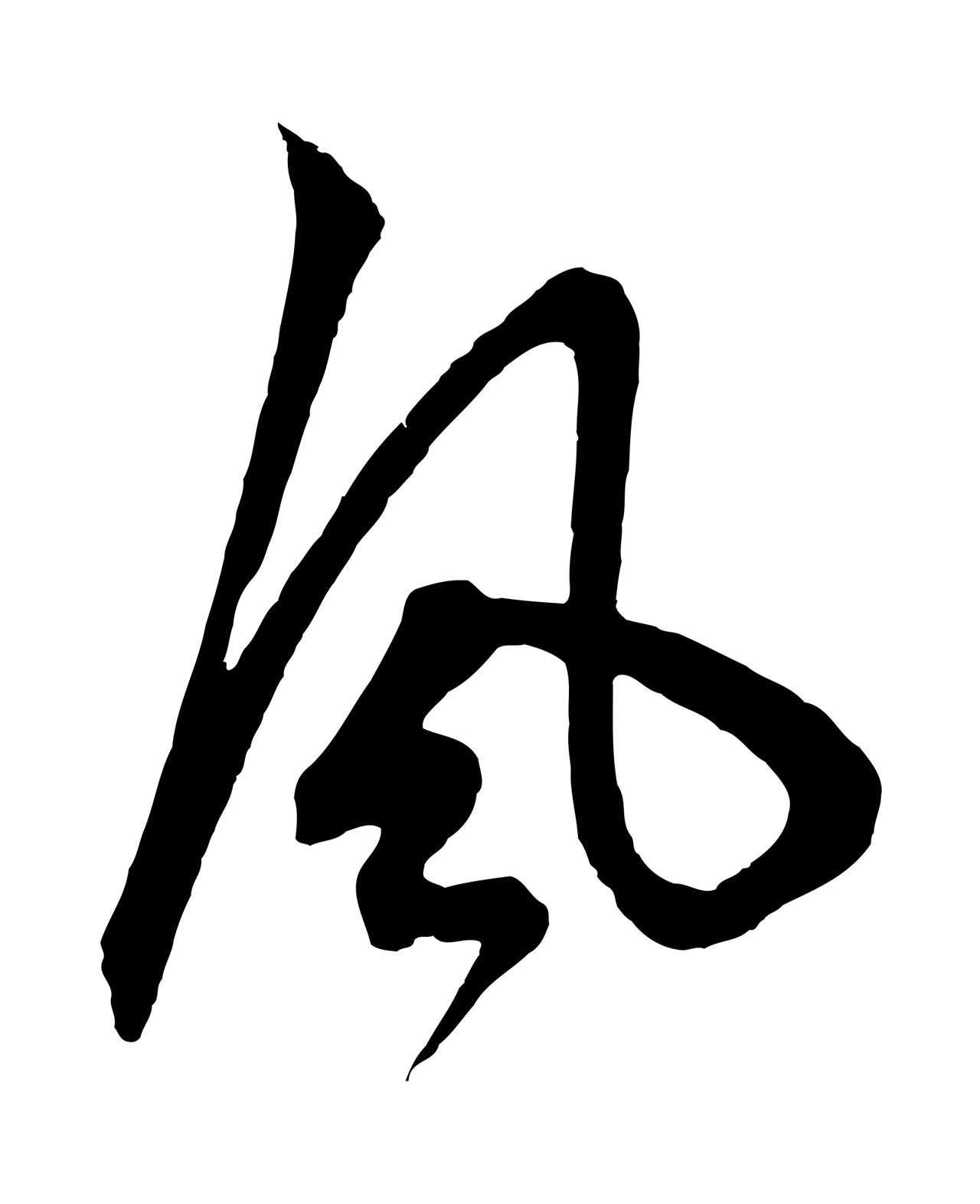 鲜于枢「風」字书法图片