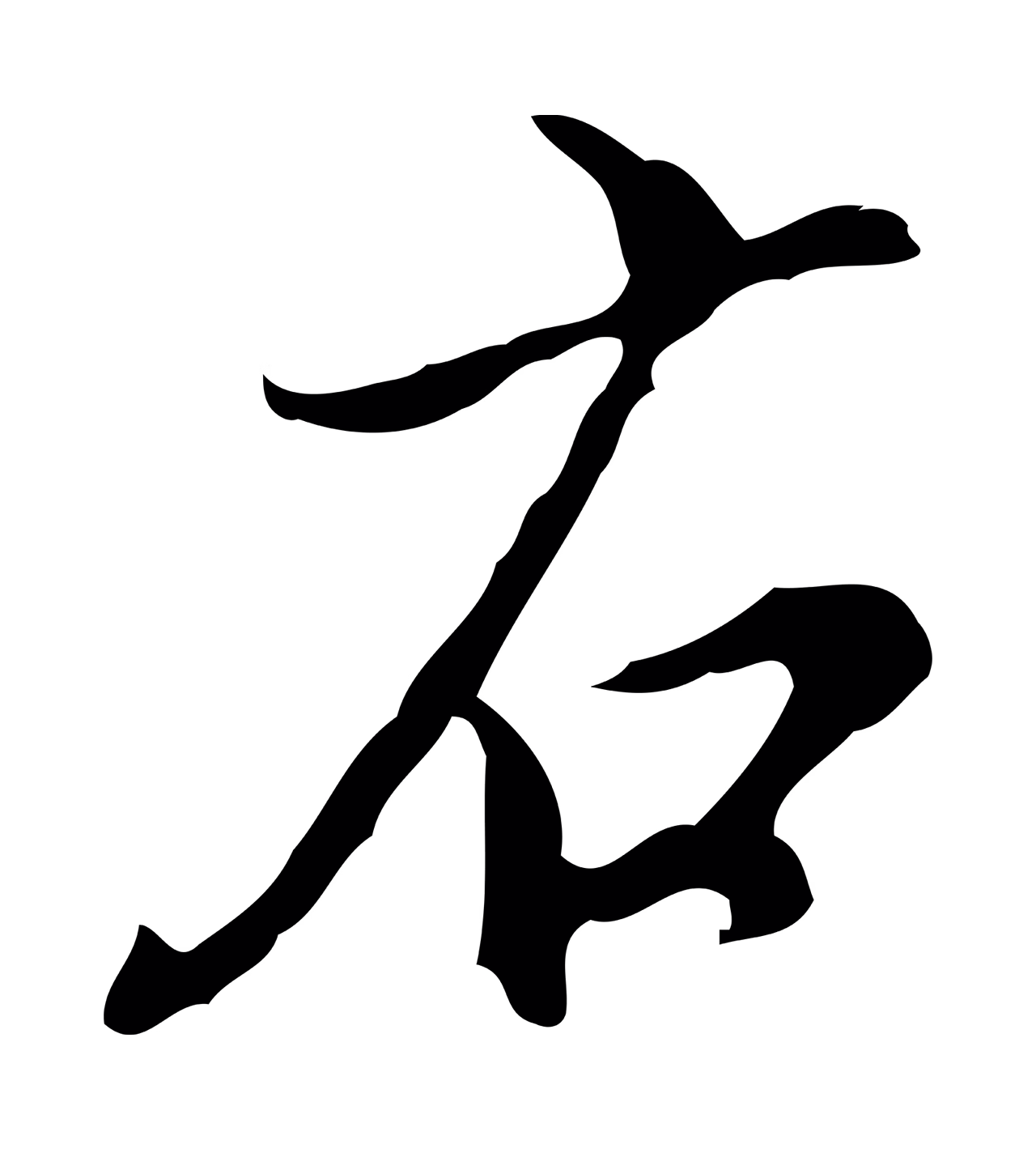 董其昌「右」字书法图片