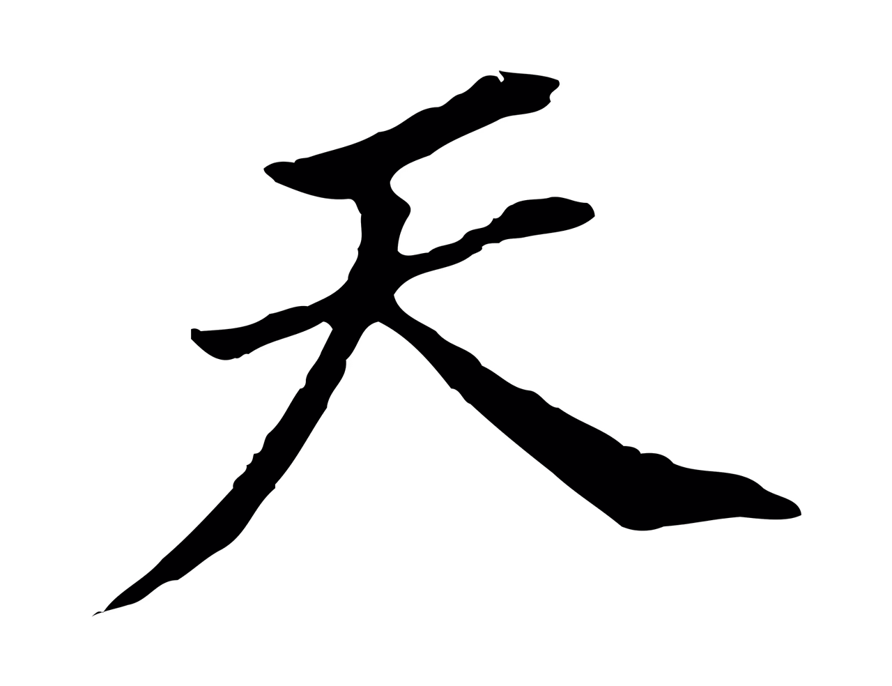 董其昌「天」字书法图片