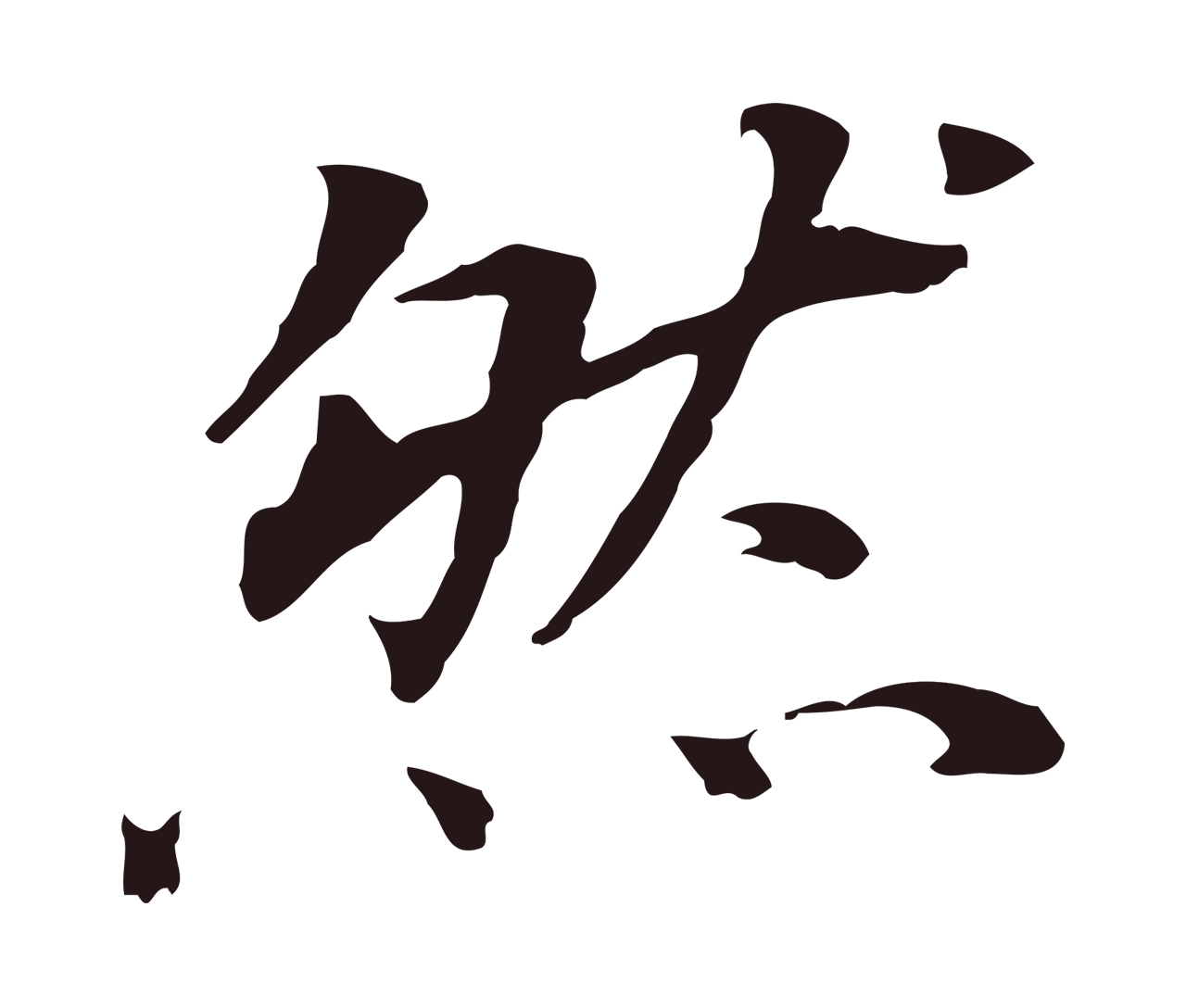 董其昌「然」字书法图片