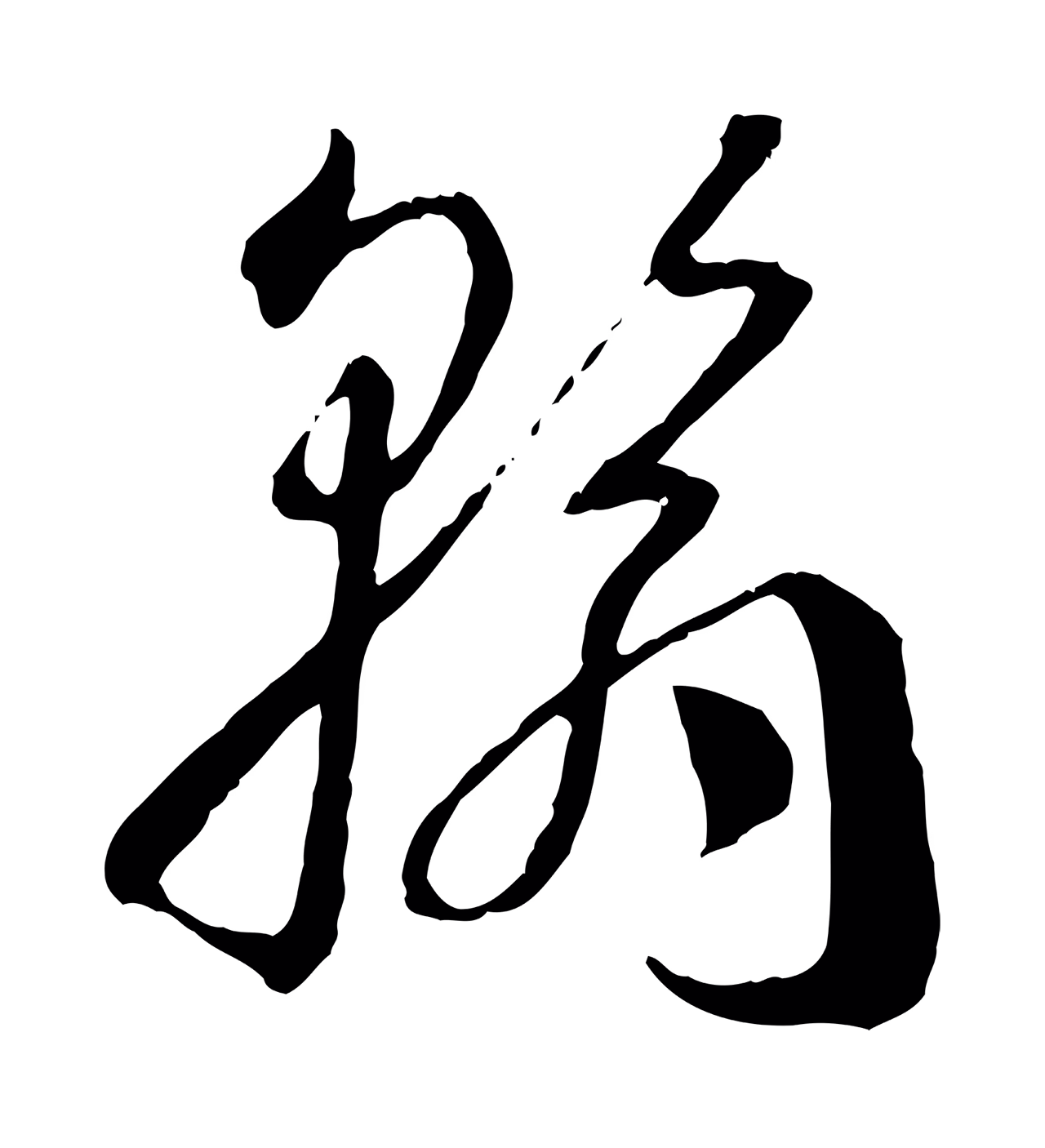 孙过庭「翰」字书法图片