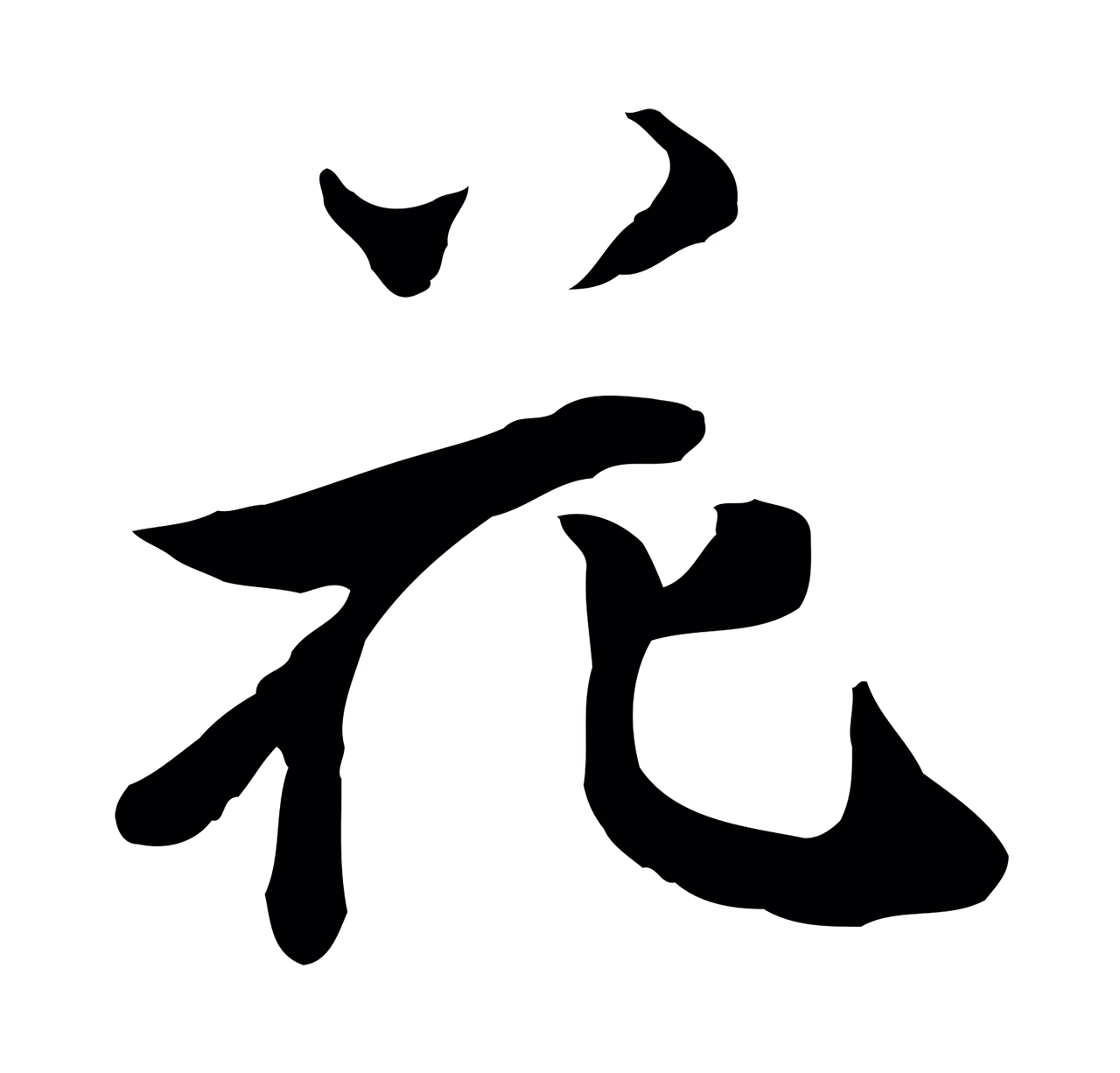 陈继儒「花」字书法图片
