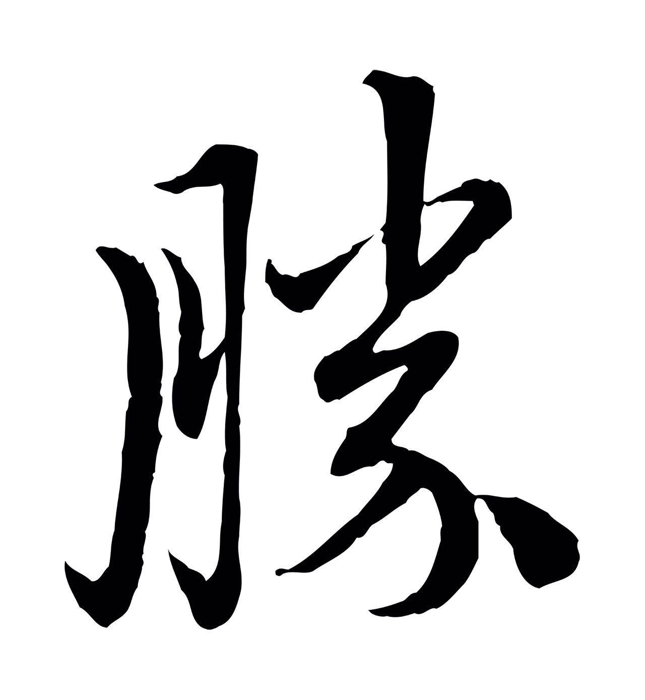 赵孟頫「勝」字书法图片
