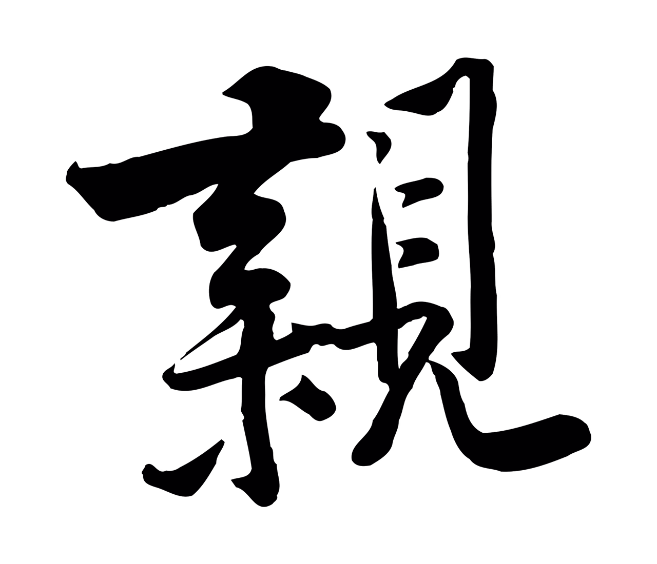 黄庭坚「親」字书法图片