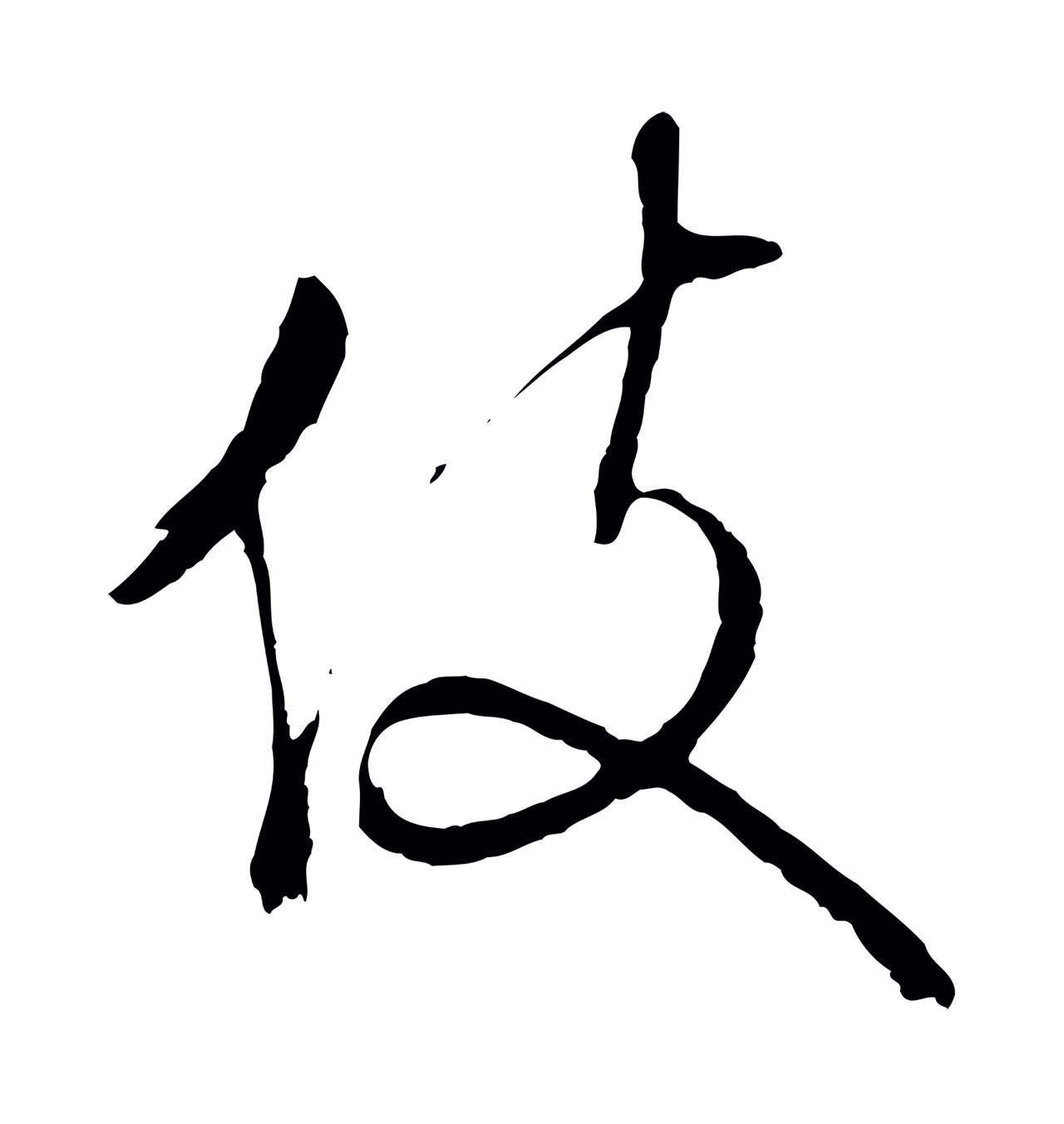 文徵明「伎」字书法图片