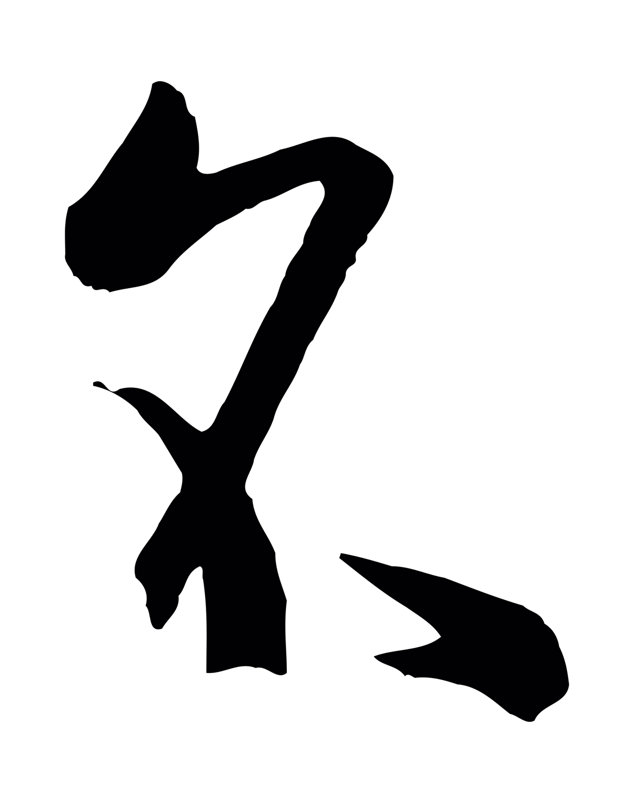 孙过庭「名」字书法图片