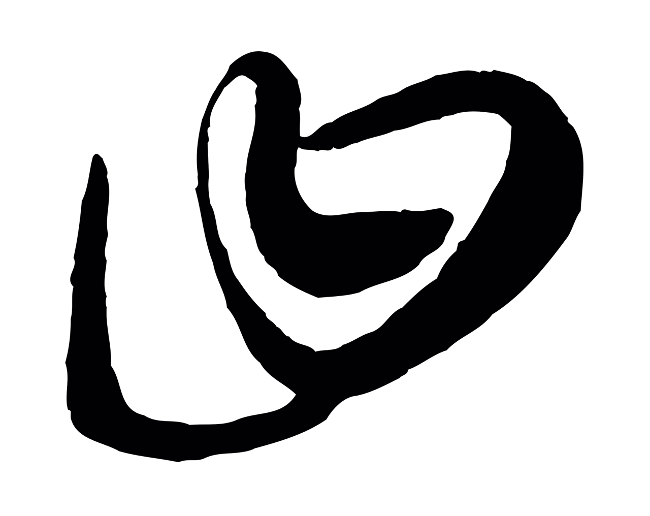 康里巎巎「曰」字书法图片
